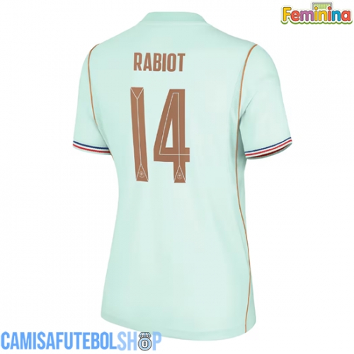 Camisa de time de futebol França Adrien Rabiot #14 Replicas 2º Equipamento Feminina Mundo 2026 Manga Curta